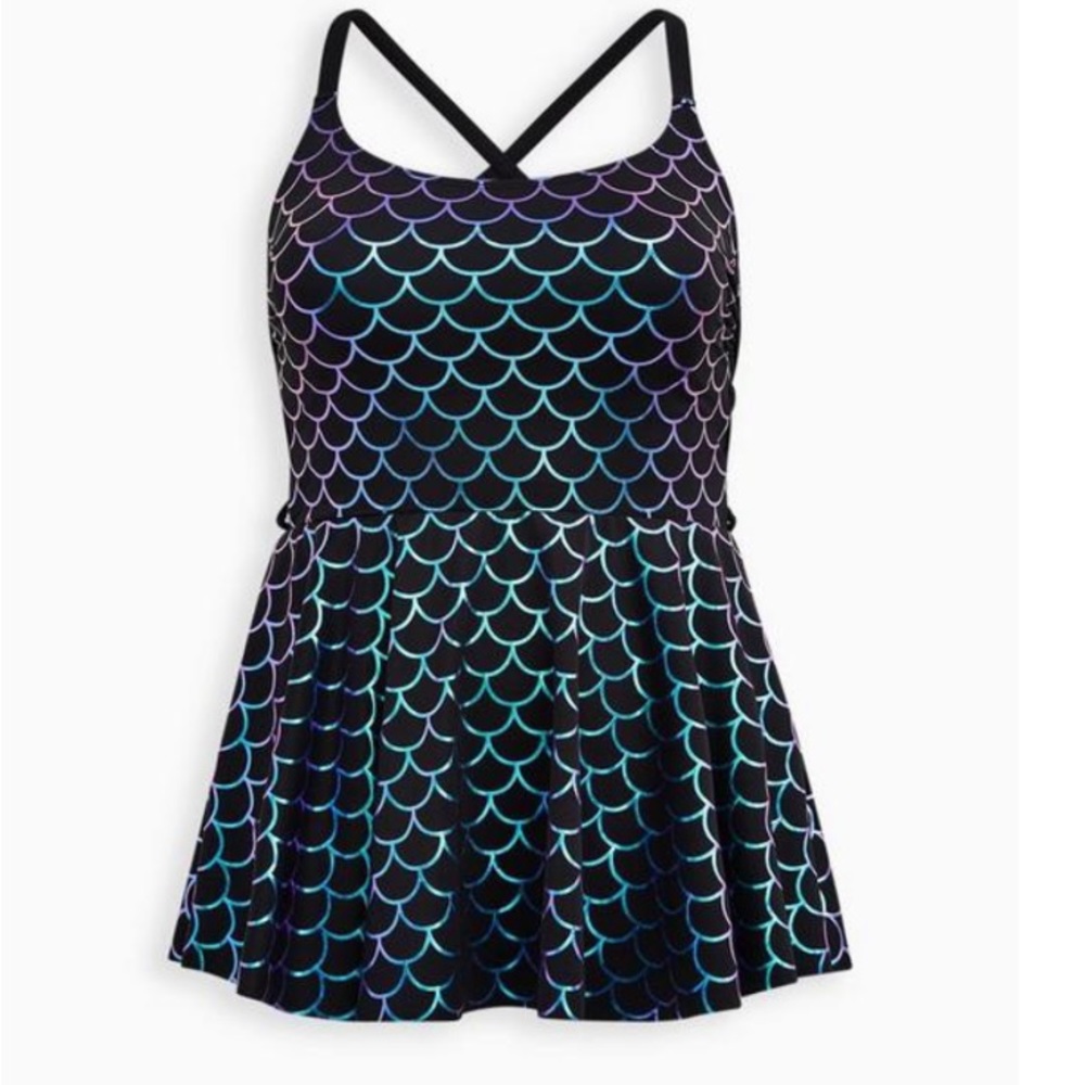 Torrid Wireless Short Lattice Side Dress